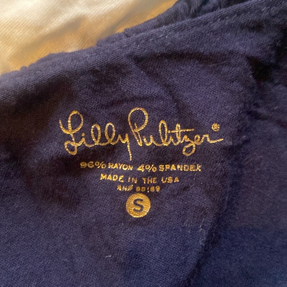 Lilly Pulitzer one shoulder ruffle top size small - Picture 2 of 6